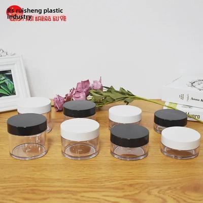 PETG Acrylic Round Cream Bottle - Transparent High-End Cosmetic Packaging