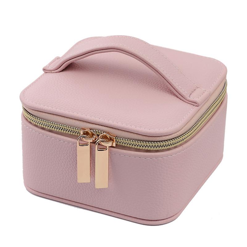 Minimalist Leather Jewelry Organizer With Multiple Compartments For Travel And Gift Giving