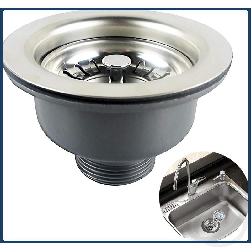 

1 шт. Сливной фильтр для кухонной раковины в сборе Стальной кухонный стопор Аксессуары для раковины против засорения для дома, кухни, балконной раковины