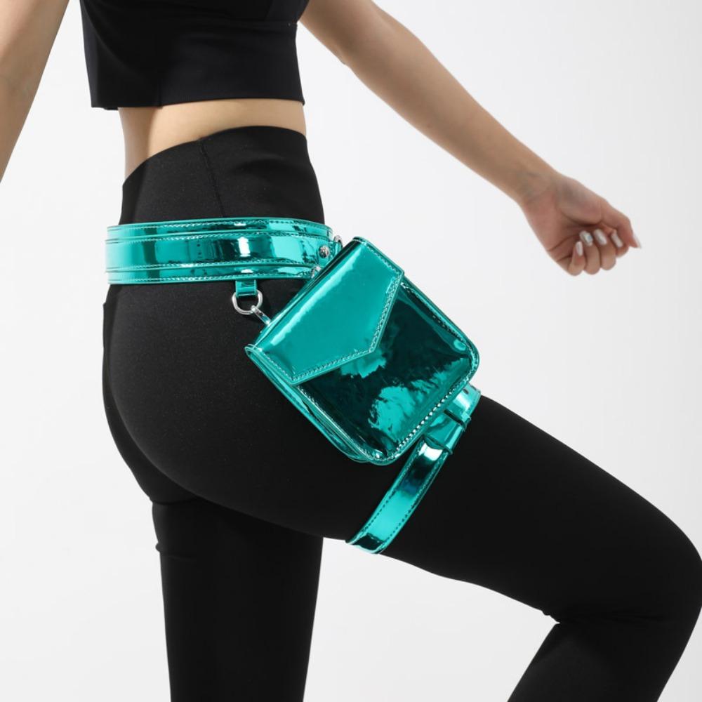 Leg Ring Metallic Waist Belt Pouch Goth Thigh Harness Leg Bag Motorcycle Waistpack  Outdoor