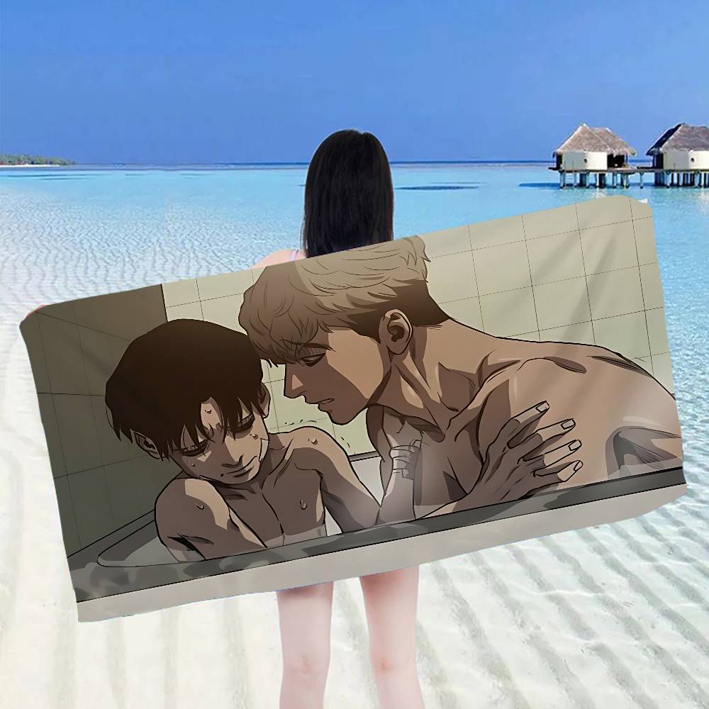 Anime Killing Stalk Big Microfiber Beach Towels Quick Dry Towel Sand Beach Towels Pool Towel for Travel Swim Pool Yoga