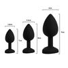 Silicone Anal Plug Unisex Crystal Jewelry Butt Plugs With Strong Sucker Anus Expansion Love Kits