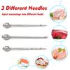 Marinade Injector Syringe with Screw-on Meat Needle Premium Portable Turkey Injector kit for Smoker Marinades Injector for Meats