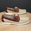 Fashion Luxury Brand Men's Shoes New Lightweight Breathable Boat Shoe For Men Casual Shoes High Quality Sneakers Lace-up Leather Loafers