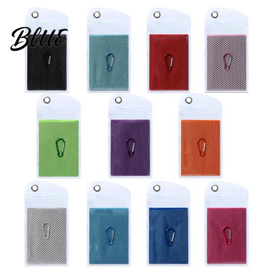 Summer Cooling Equipment 90x30cm Towel for Face Chilly Sports with Storage Bag Portable Gym And Carabiner Cold Neck Wrap Workout Recovery