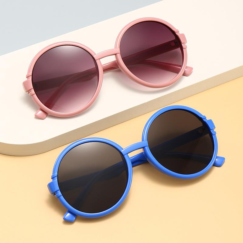 New personalized retro round sunglasses, men's and women's European and American fashion street shooting, hip-hop sunglasses, women's high-end sense