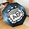 1 Stück Argentinien Fußballverein Bedruckter Regenschirm Faltbarer Regenschirm, Automatischer Regenschirm 8-Speichen für Reisen, Camping Fan Geschenke Weihnachtsgeschenke