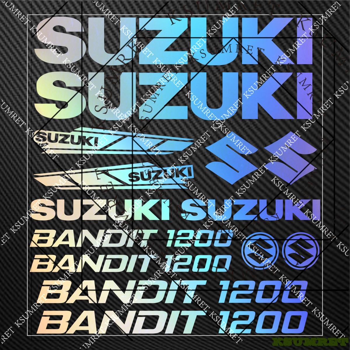 For Suzuki Bandit Gsf1200 Sticker Moto Decal Motorcycle Tank Bandit 1200 Logo Decals Kit