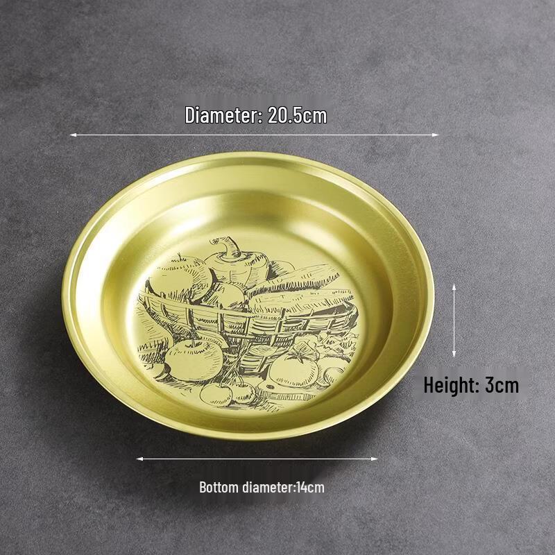 ZISIZ Retro American BBQ, Snack & Hot Pot Plate