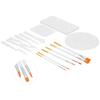 Oil Painting Tray Set 3 Paint Tray Knives Brushes Set for Acrylic Watercolor Painting