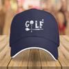 Golf Graphic Print Baseball Cap Adjustable Polyester Casual Unisex Hip Hop Style Outdoor Sports Hat