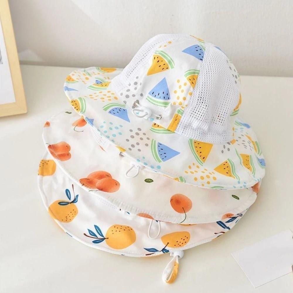 Fruit Print Children Sun Hat Thin Sun Protection Hat Fashion Bucket Hat  Summer Season