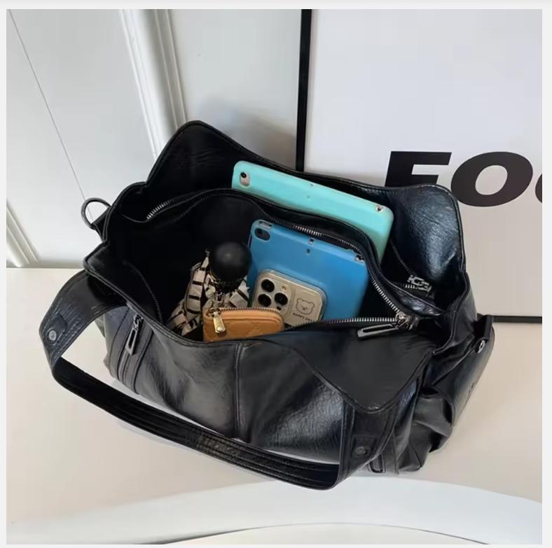Soft Interior Compartment Shoulder Bags 2026 High Quality Contrasting Colors Bags for Women Fashion Zipper Pu Women's Handbags