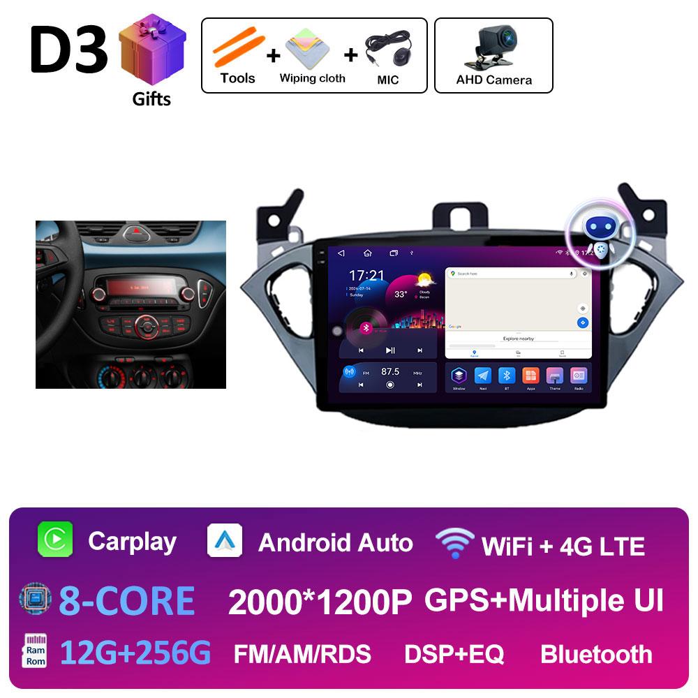 9 Inch Car Video For Opel Corsa E 2015 2016 2017 2018 2019 Radio Player Navigation GPS Wireless Carplay Cooling Fan Auto Tools