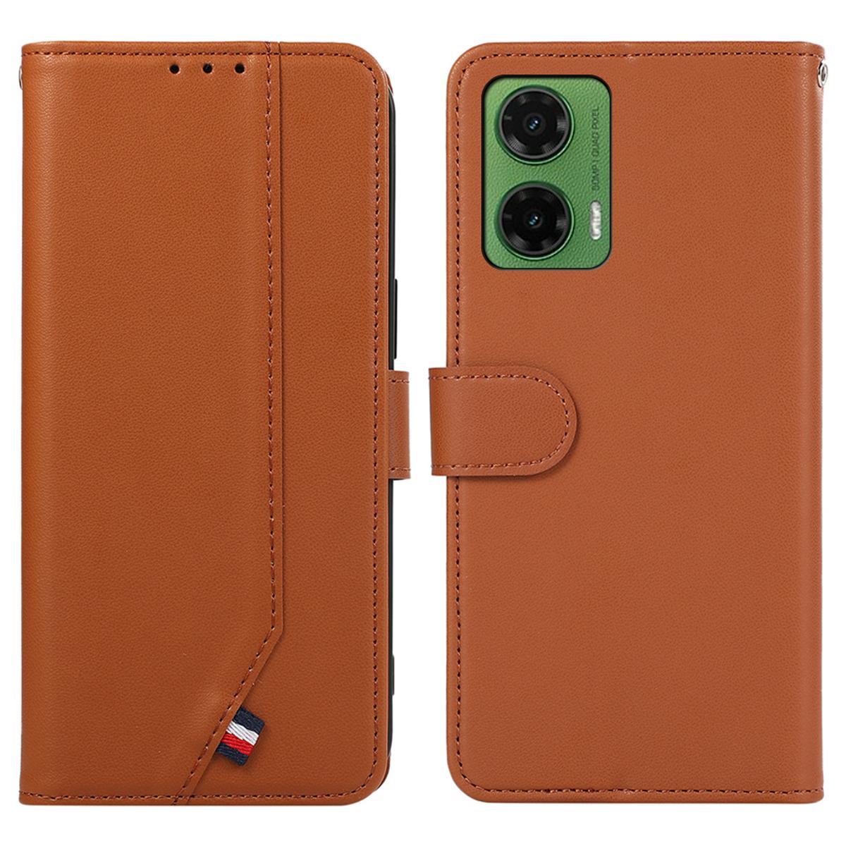 

For Motorola Moto G35 5G Case RFID Blocking Flip Leather Phone Cover C