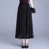 Purple Sequined A-Line Half-Skirt: Fashionable, Slimming, Versatile, with a Large Hem for a Loose Fit.