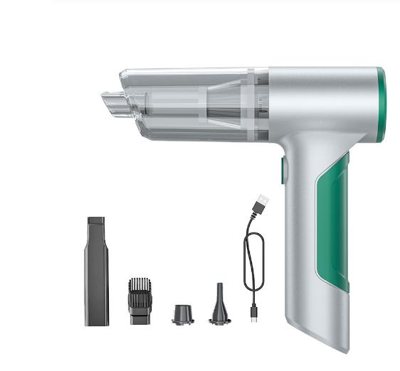 

Automobile products without brushed*19000pa*3*2000mAh blow-sucking and pumping three-in-one vacuum cleaner жовтий