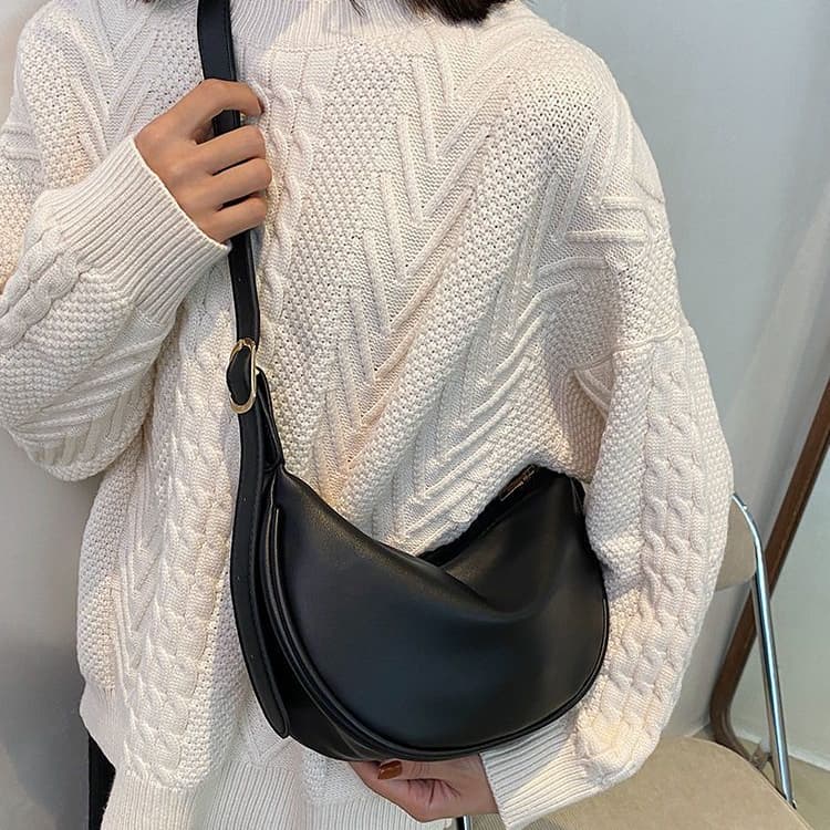 Ladies Casual One Shoulder Crossbody Dumpling Bag