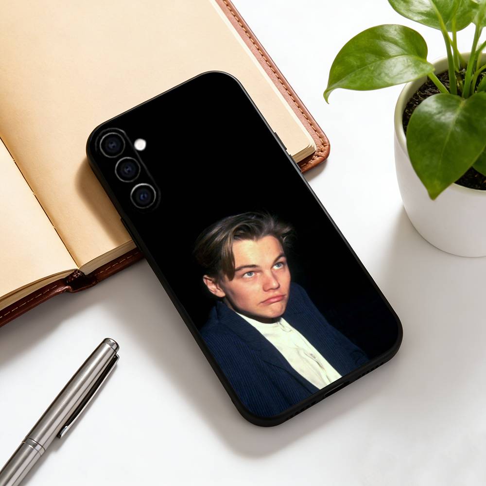 Leonardo DiCaprio Handyhülle Für Samsung Galaxy A73,A72,A71,A70,A53,A52,A51,Andere Weiche Schwarze Hülle