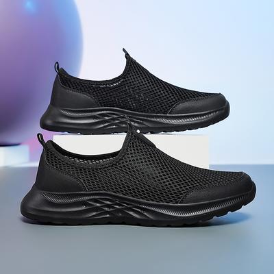 Men Running Shoes Summer Sneakers Mesh Breathable Lightweight Walking Casual Shoes Slip-On Driving Men Loafers Zapatos Casuales
