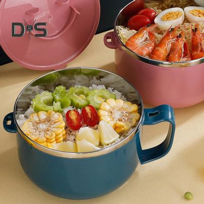 Ciotola per noodle Super Wind Insalatiera leggera durevole in acciaio inossidabile di grande capacità con manico per la casa