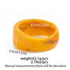 Y2K Boho Transparent Resin Acrylic Bangles for Women 2025 New Fashion Geometric Irregular Bracelet Aesthetic Jewelry