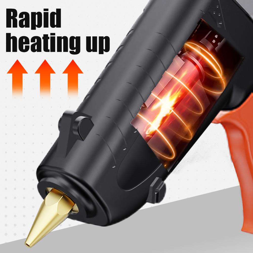 40W150W Hot Melt Glue Gun 11mm/7mm Glue Sticks Industrial Guns Heat Temperature Thermo Electric Repair Tool EU Plug Glue Gun
