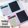 Solar Powered Calculator with Writing Board Handwriting Board Calculator  Financial Accounting