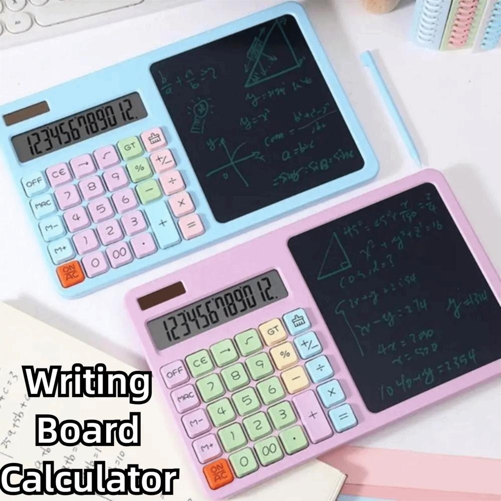 Solar Powered Calculator with Writing Board Handwriting Board Calculator  Financial Accounting