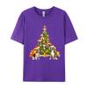 Mens Tshirt Beagle Dog Lover Matching Santa Beagle Tshirt Breathable Top Texture Fabric Leisure Tshirt