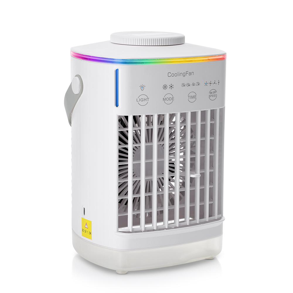 3 w 1 wentylator klimatyzator domowy mały klimatyzator powietrza lampka nocna LED przenośny nawilżacz powietrza wentylator do regulacji powietrza wentylator domowy do biura