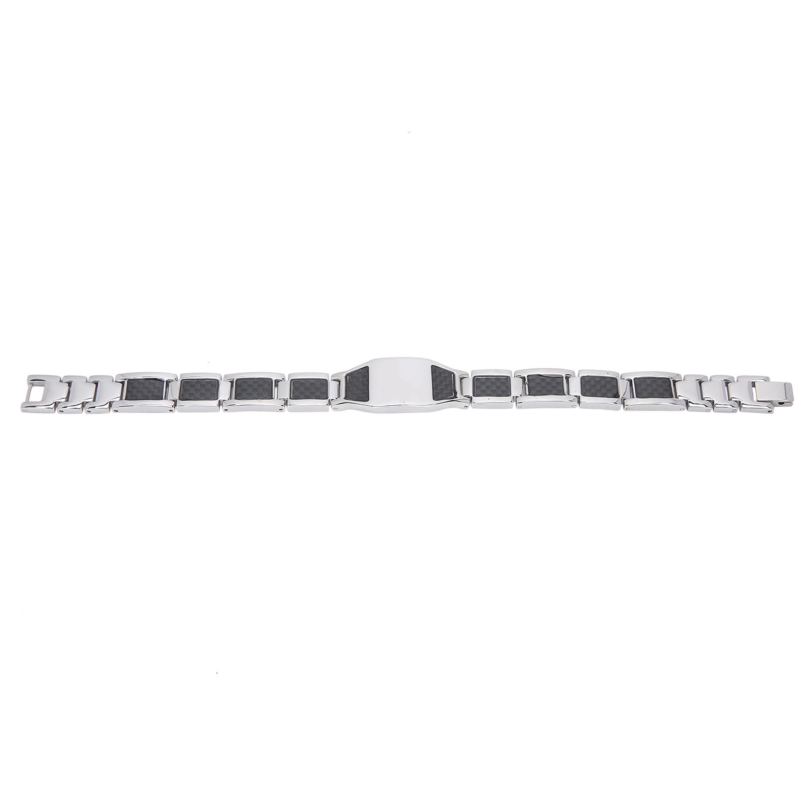 Titanium Steel Magnet Bracelet Waterproof Healthy Care Fatigue Relief Reduce Pain for Men Silver