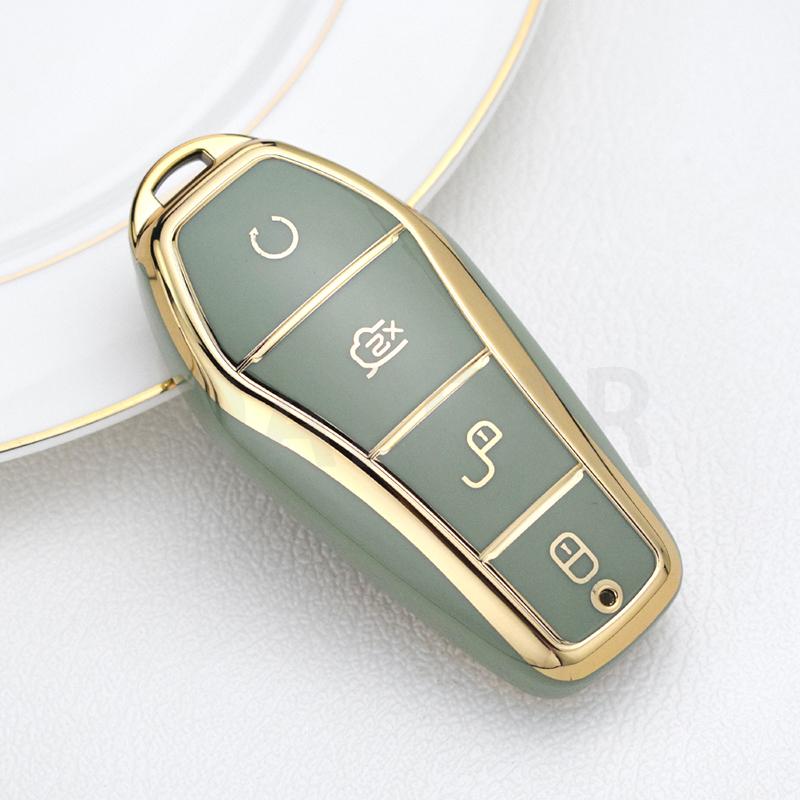 Soft TPU Car Key Case Shell Fob Holder For BYD Han Ev Tang Dm/Qin PLUS/Song Pro/MAX/Yuan Car Key Cover Accessories