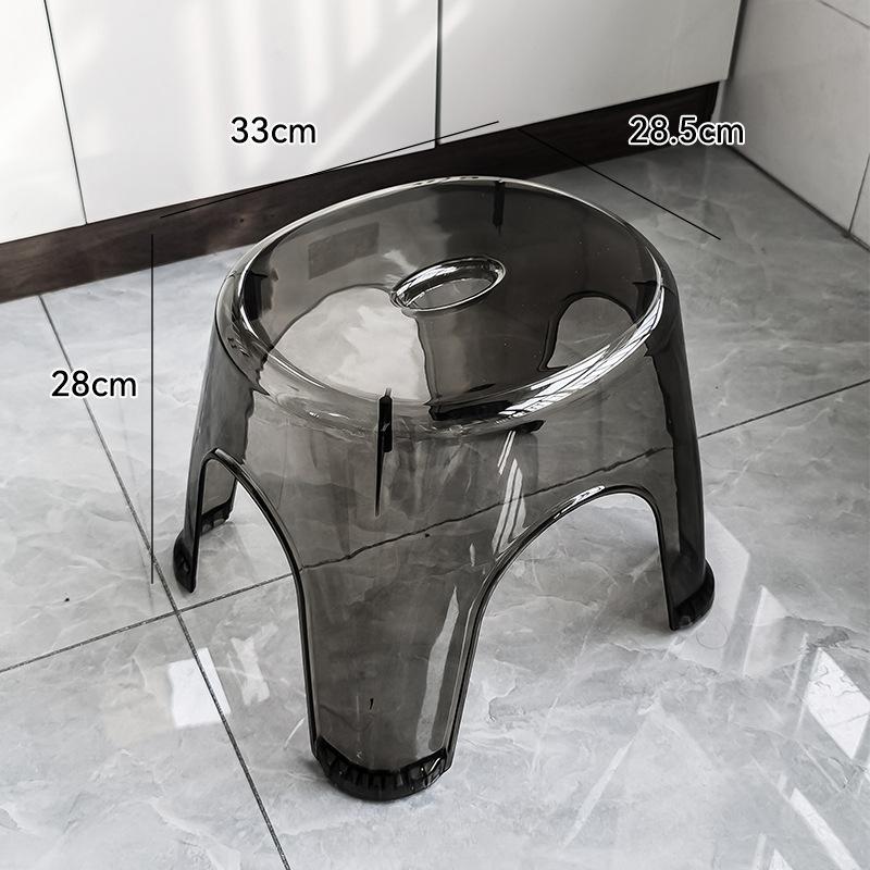 Bathroom Acrylic Shower Non-slip Stool Transparent Small Low Stool for Kids Home Living Room Bathroom Simple Modern Furniture