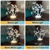 DIY Butterfly Night Light Set Ručně vyrobená LED svítící Butterfly Stolní lampa do ložnice Dárek k narozeninám pro ženy a dívky