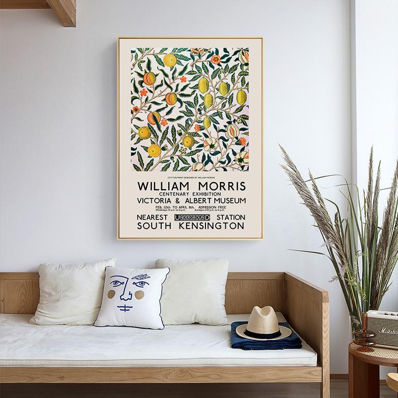 William Morris Leaf Flower Plant Wall Art Canvas Painting Gallery Nordic Posters And Prints Pictures For Home Living Room Decor