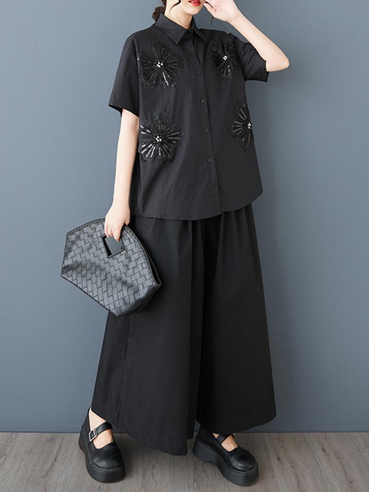 Xitao Camisa Holgada Patchwork Irregular HQQ2434