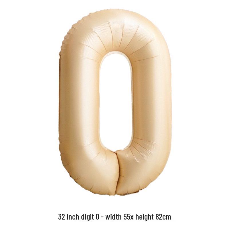 32-Inch White Number '40' Birthday Balloon, Aluminum Foil Party Decoration Prop