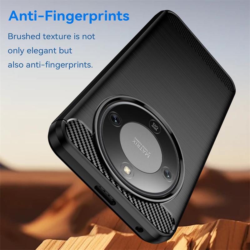 For Cover Honor X70 Case For Honor X70 Shockproof Anti-knock Soft Silicone Carbon Fiber Back Case For Honor X70 Case 6.79 Inch