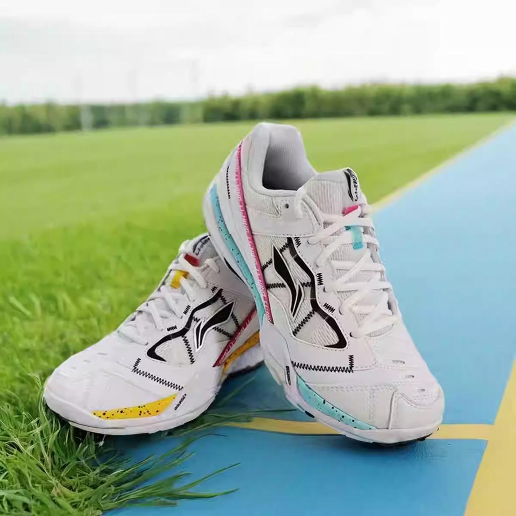 Li Ning Rubber Comfortable Trendy Invincible ACE Shock Absorbing Non-Slip Wear-Resistant Low-Top Badminton Shoes Men Shoes AYAQ015-11