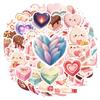 35-200pcs Cute Pink Heart Gift Stickers Aesthetic Decoration DIY Skateboard Fridge Guitar Phone Wall Decals Stationery Stickers