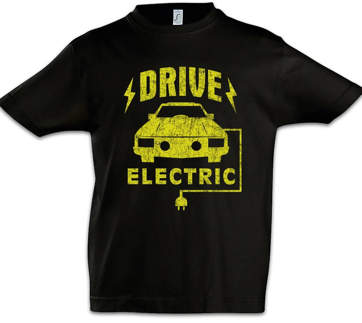 Drive Electric Kids Boys kids boys T-Shirt BEV EV Electric Car Go Climate Change Fun Car 150
