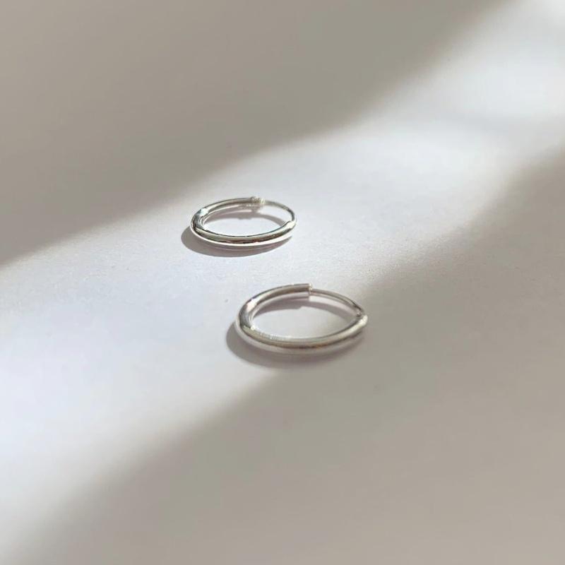 TPZORJX Piccoli orecchini a cerchio in acciaio inossidabile chirurgico 316L, 8 mm, 10 mm, 12 mm, ipoallergenici, sottili, per ragazze, ipoallergenici, leggeri, piccoli orecchini a cerchio - Colorato