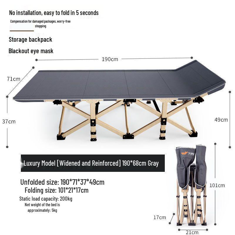 Compact Folding Bed for Office & Home Naps