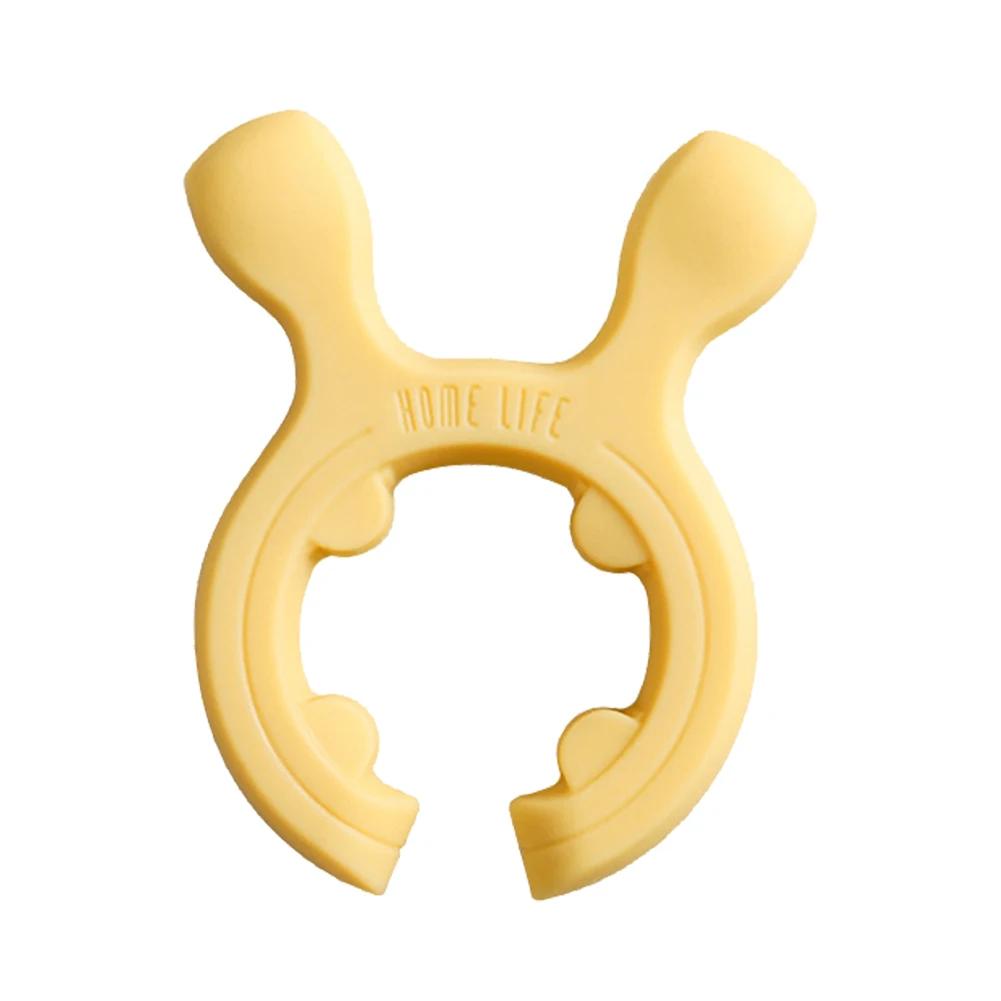Food Grade Silicone Spoon Home Kitchen Holder Clip Multifunctional Clip Spoon Holder Anti Scald and Anti Overflow Storage Rack
