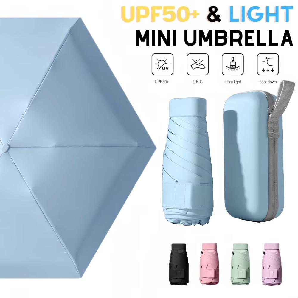 UV Protection Mini Folding Umbrella Compact Portable Travel Umbrella Pocket Umbrella Women