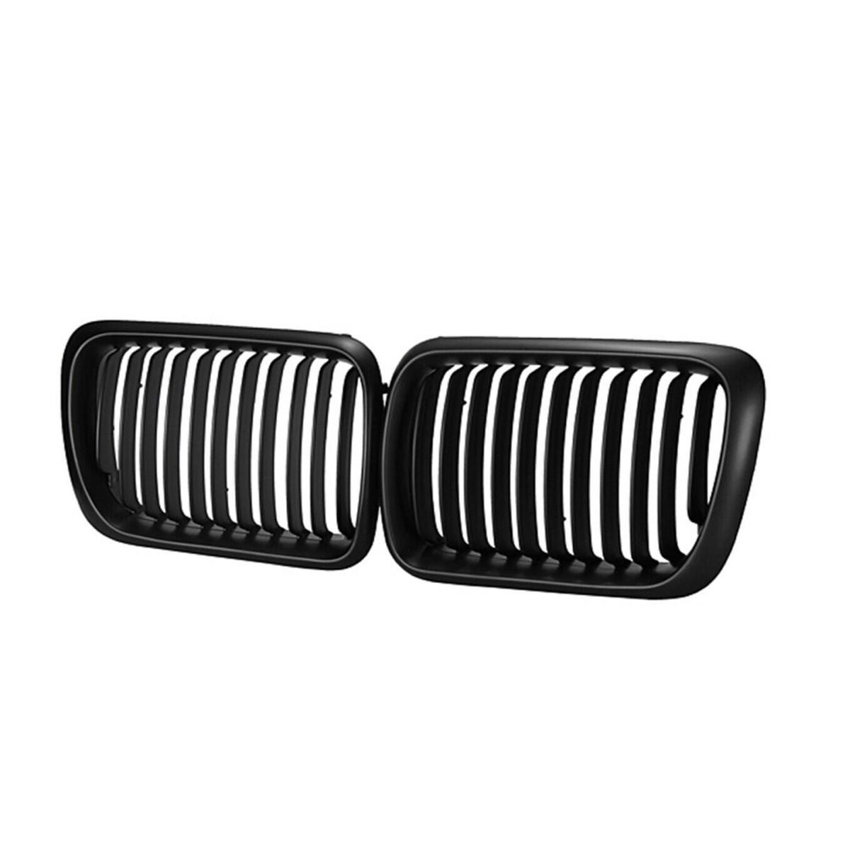 

Для BMW E36 3 серии 1997 1998 1999 ABS Решетка радиатора в стиле одной планки Передняя решетка-сетка на капот Почки Запасная деталь матовый черный