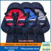 Thick Padded Warm Cotton Winter Workwear Jacket with Reflective Strips for Cold Protection