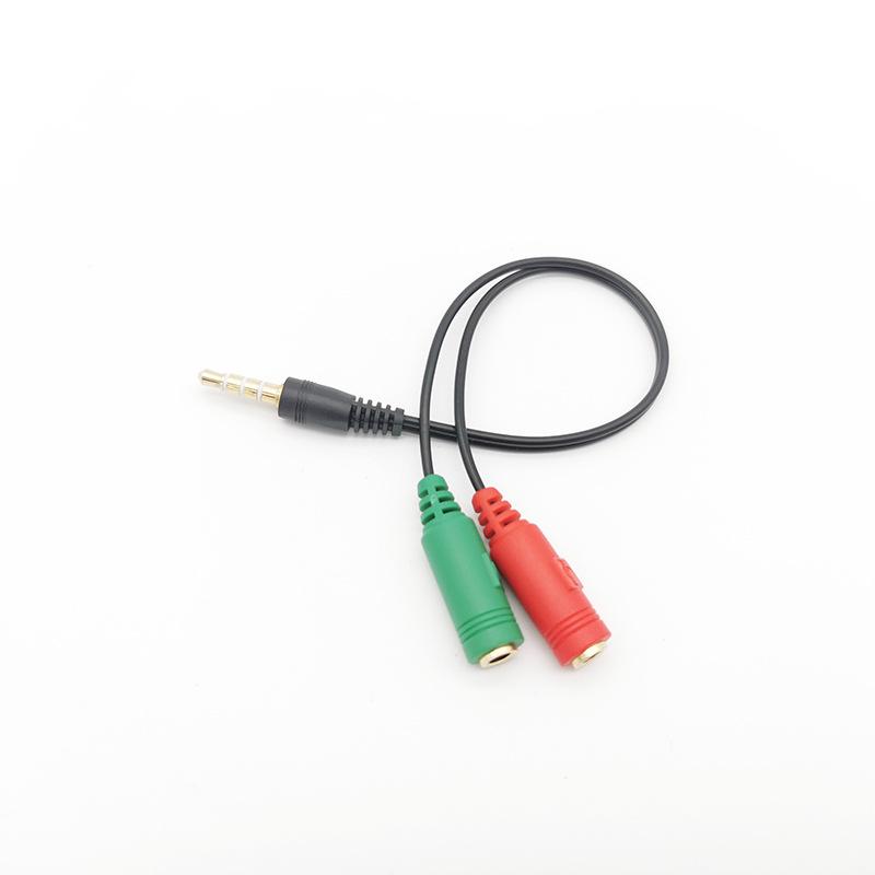 3.5mm One-to-Two Audio Splitter for Laptop, Headphones, and Microphones