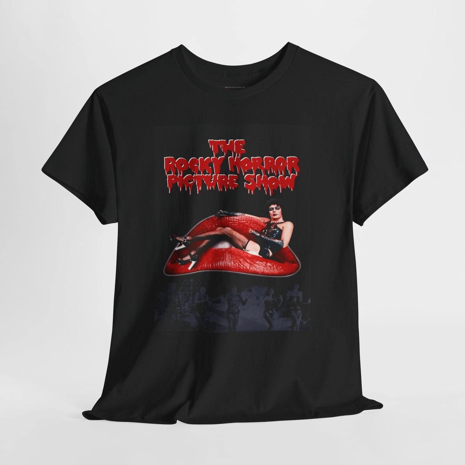 Rocky Horror Picture Show 1975 Retro Movie Poster Horror Unisex Graphic T-Shirt 2XL